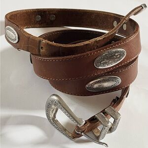 R.O.C. Taiwan Vintage Latigo Leather Men's Belt